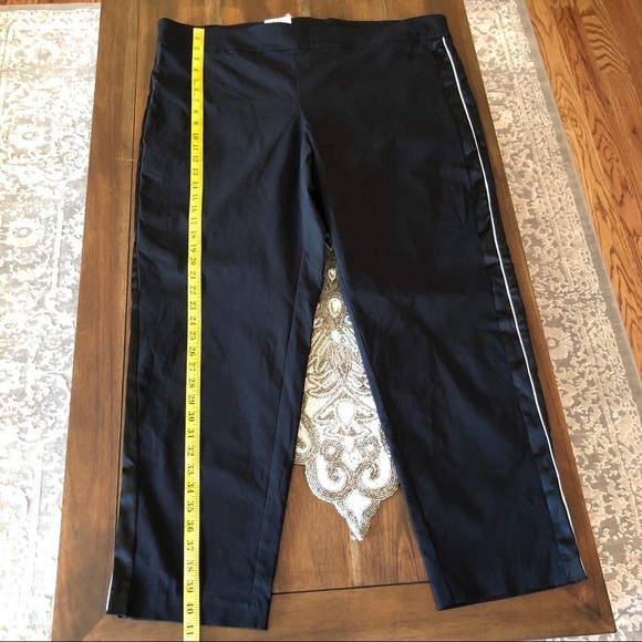 I.N.C women plus size satin stripe skinny pants 24W - Picture 6 of 6